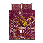 Brisbane Rugby NRL Custom Indigenous Quilt Bed Set The Mighty Broncos - Aussie Hoodie