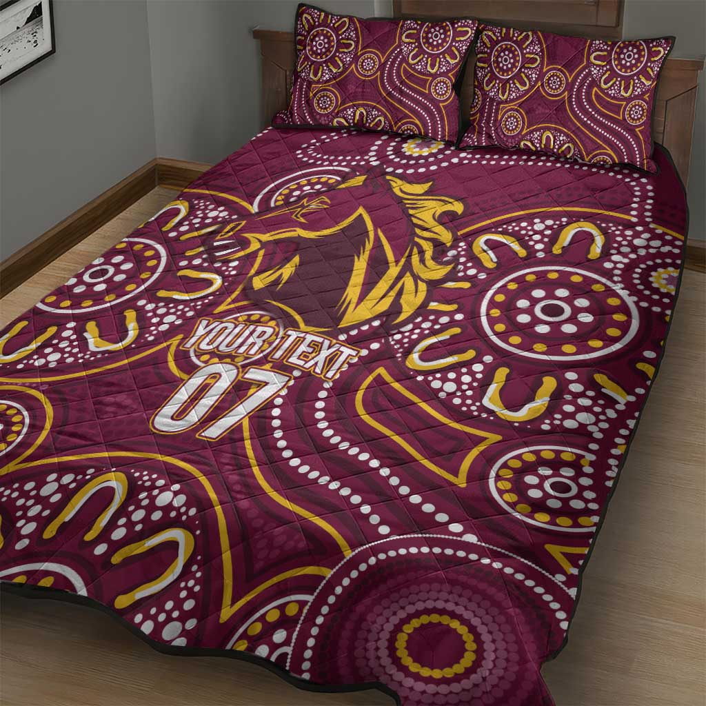 Brisbane Rugby NRL Custom Indigenous Quilt Bed Set The Mighty Broncos - Aussie Hoodie