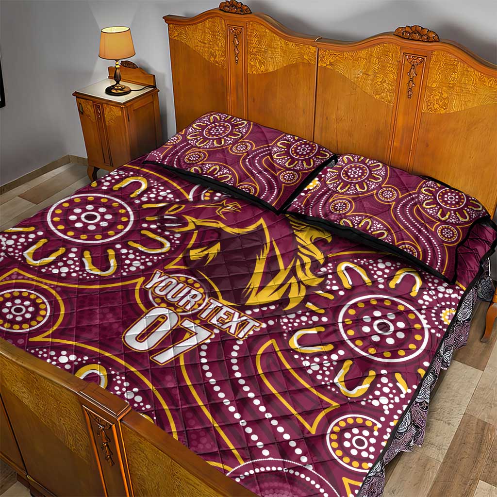 Brisbane Rugby NRL Custom Indigenous Quilt Bed Set The Mighty Broncos - Aussie Hoodie