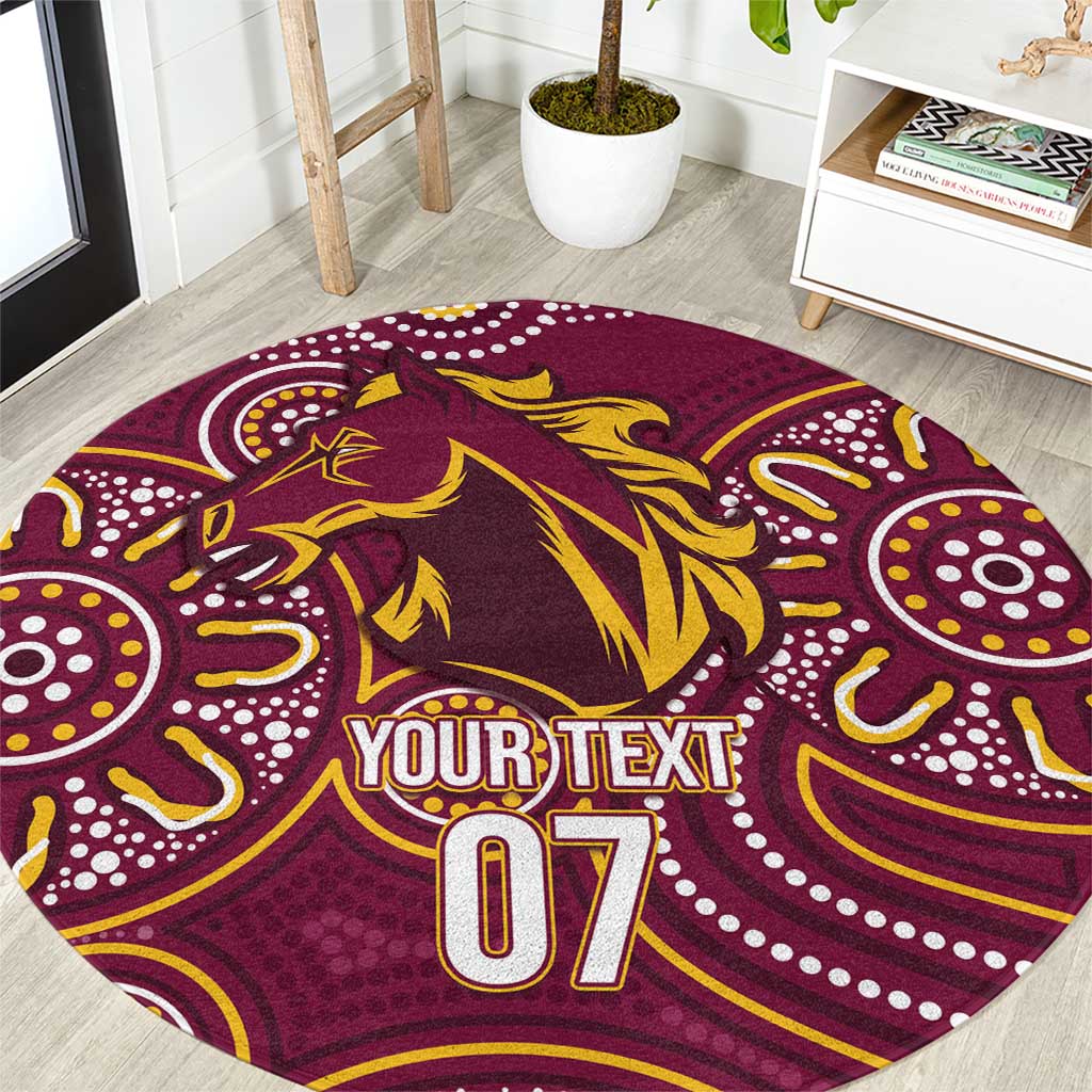 Brisbane Rugby NRL Custom Indigenous Round Carpet The Mighty Broncos - Aussie Hoodie