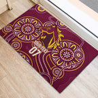 Brisbane Rugby NRL Custom Indigenous Rubber Doormat The Mighty Broncos - Aussie Hoodie