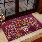 Brisbane Rugby NRL Custom Indigenous Rubber Doormat The Mighty Broncos - Aussie Hoodie