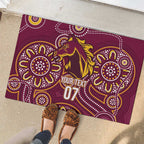 Brisbane Rugby NRL Custom Indigenous Rubber Doormat The Mighty Broncos - Aussie Hoodie