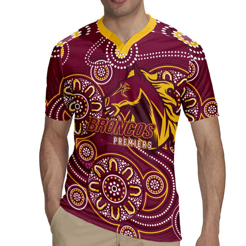 Brisbane Rugby NRL Custom Indigenous Rugby Jersey The Mighty Broncos - Aussie Hoodie