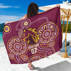 Brisbane Rugby NRL Custom Indigenous Sarong The Mighty Broncos - Aussie Hoodie