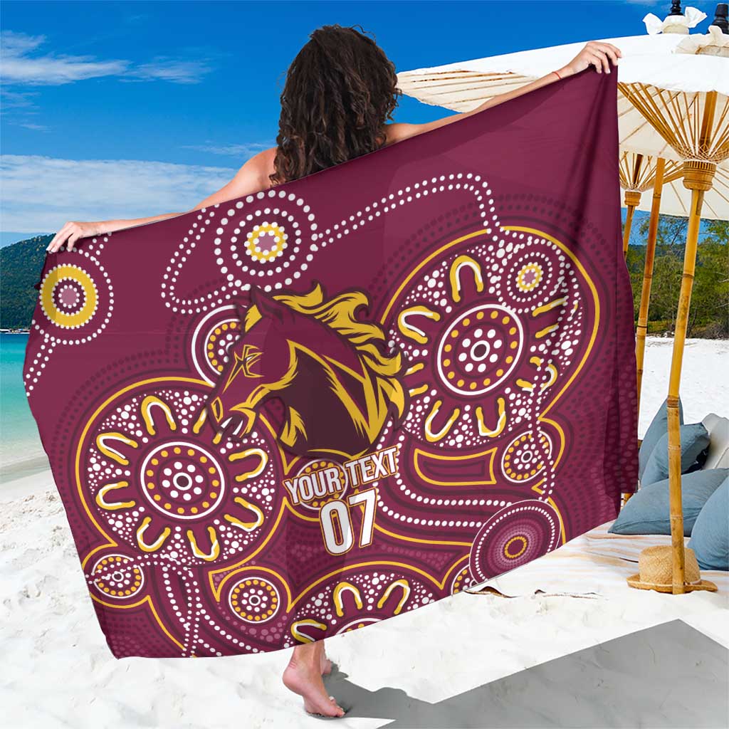 Brisbane Rugby NRL Custom Indigenous Sarong The Mighty Broncos - Aussie Hoodie
