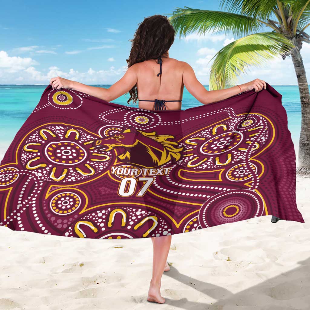 Brisbane Rugby NRL Custom Indigenous Sarong The Mighty Broncos - Aussie Hoodie