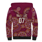 Brisbane Rugby NRL Custom Indigenous Sherpa Hoodie The Mighty Broncos - Aussie Hoodie