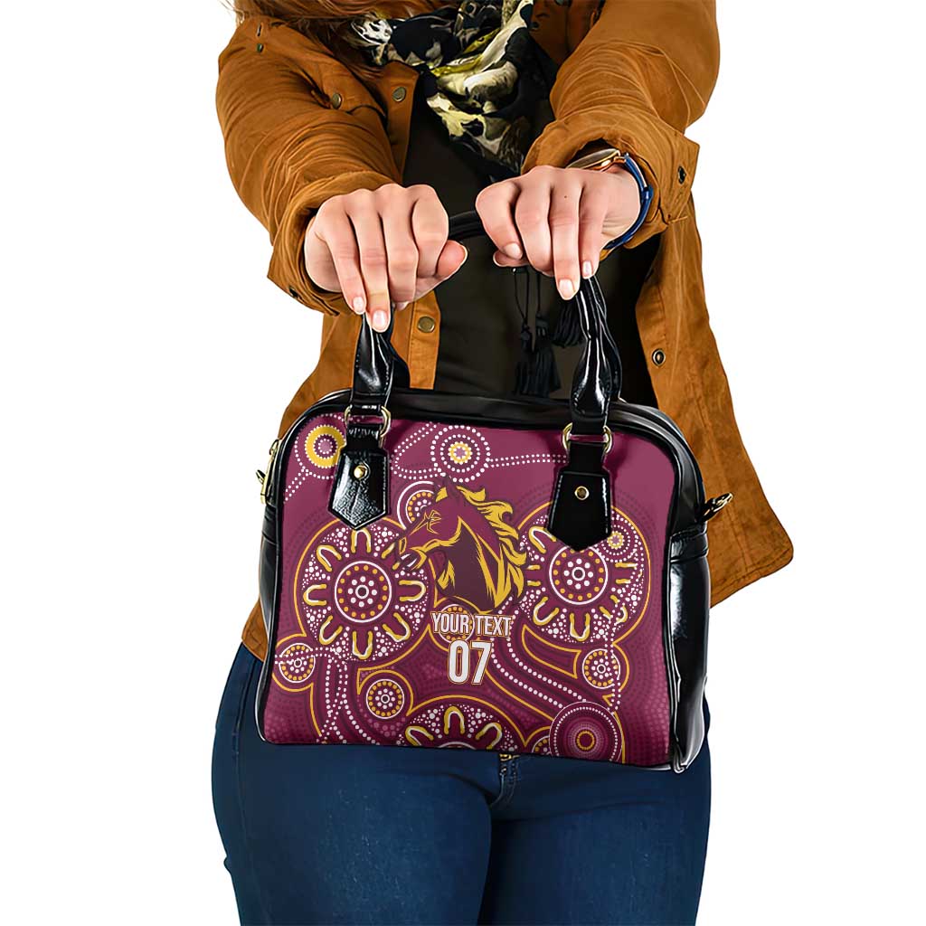 Brisbane Rugby NRL Custom Indigenous Shoulder Handbag The Mighty Broncos - Aussie Hoodie
