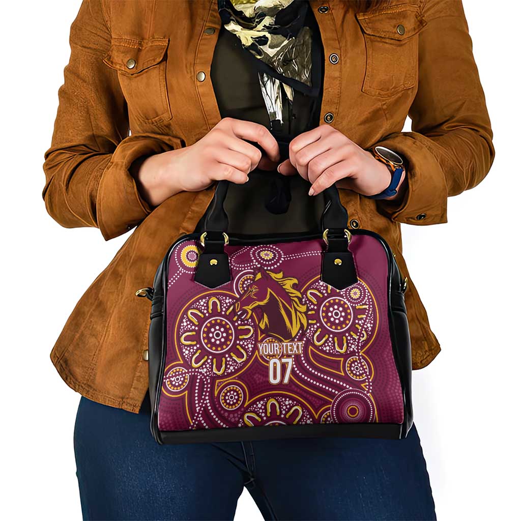 Brisbane Rugby NRL Custom Indigenous Shoulder Handbag The Mighty Broncos - Aussie Hoodie