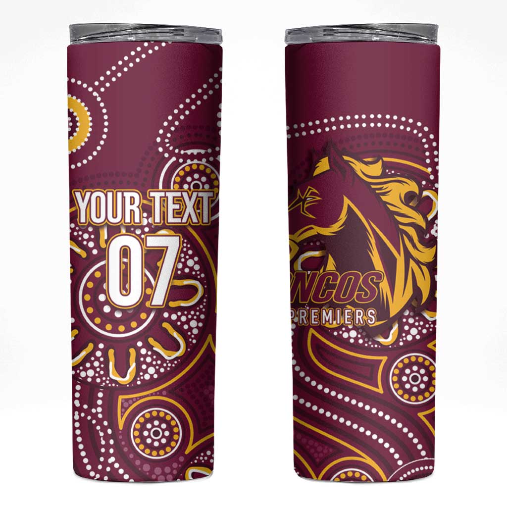 Brisbane Rugby NRL Custom Indigenous Skinny Tumbler The Mighty Broncos - Aussie Hoodie