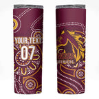 Brisbane Rugby NRL Custom Indigenous Skinny Tumbler The Mighty Broncos - Aussie Hoodie