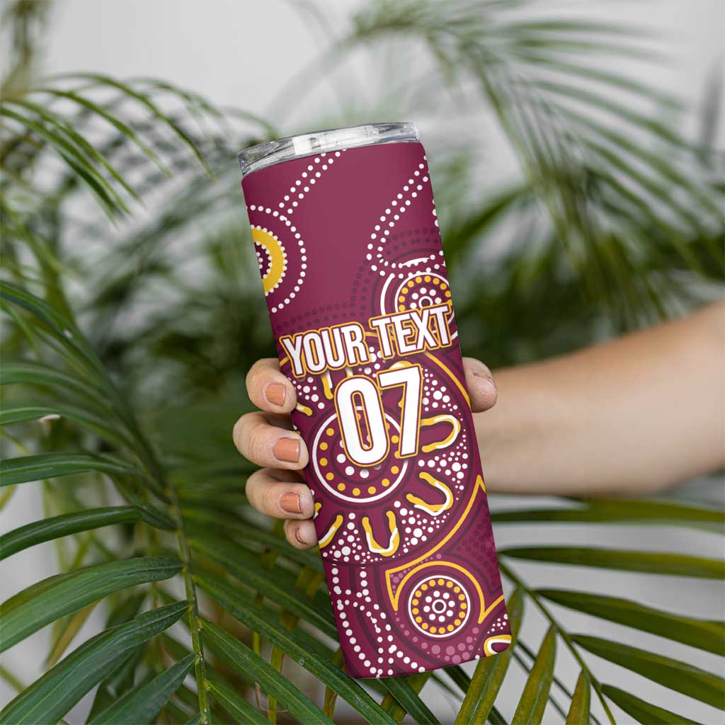 Brisbane Rugby NRL Custom Indigenous Skinny Tumbler The Mighty Broncos - Aussie Hoodie