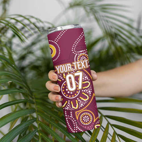 Brisbane Rugby NRL Custom Indigenous Skinny Tumbler The Mighty Broncos - Aussie Hoodie