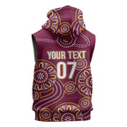 Brisbane Rugby NRL Custom Indigenous Sleeveless Hoodie The Mighty Broncos - Aussie Hoodie