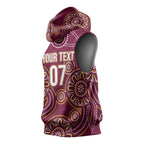 Brisbane Rugby NRL Custom Indigenous Sleeveless Hoodie The Mighty Broncos - Aussie Hoodie