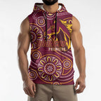 Brisbane Rugby NRL Custom Indigenous Sleeveless Hoodie The Mighty Broncos - Aussie Hoodie