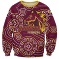 Brisbane Rugby NRL Custom Indigenous Sweatshirt The Mighty Broncos - Aussie Hoodie