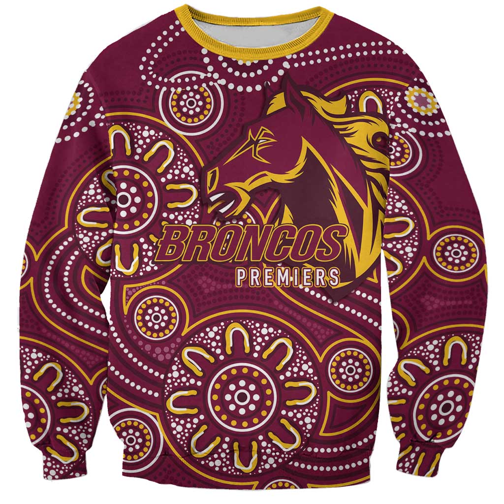 Brisbane Rugby NRL Custom Indigenous Sweatshirt The Mighty Broncos - Aussie Hoodie