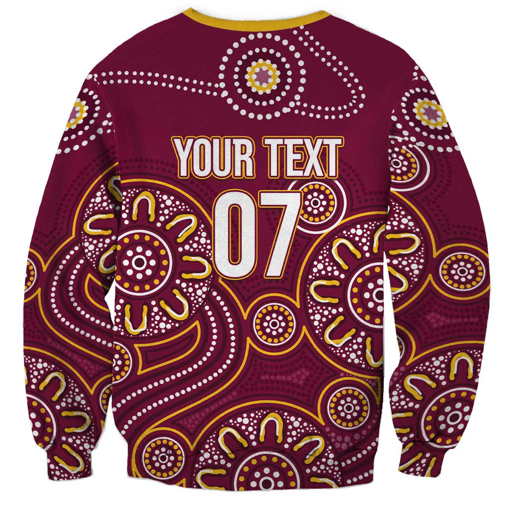 Brisbane Rugby NRL Custom Indigenous Sweatshirt The Mighty Broncos - Aussie Hoodie