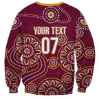 Brisbane Rugby NRL Custom Indigenous Sweatshirt The Mighty Broncos - Aussie Hoodie
