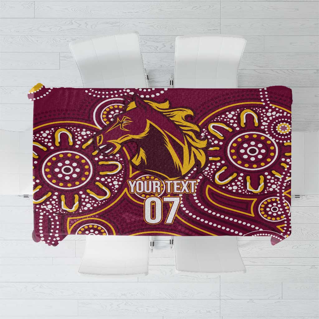 Brisbane Rugby NRL Custom Indigenous Tablecloth The Mighty Broncos - Aussie Hoodie