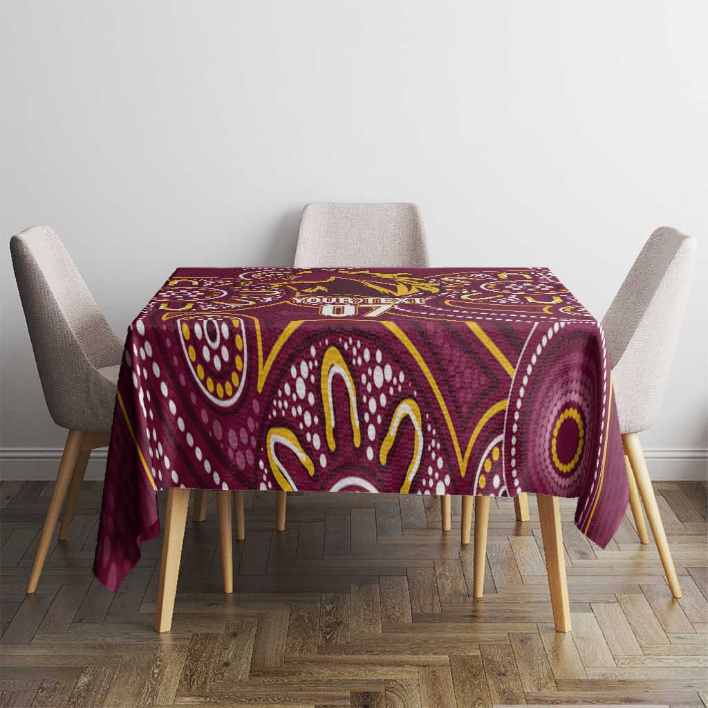 Brisbane Rugby NRL Custom Indigenous Tablecloth The Mighty Broncos - Aussie Hoodie