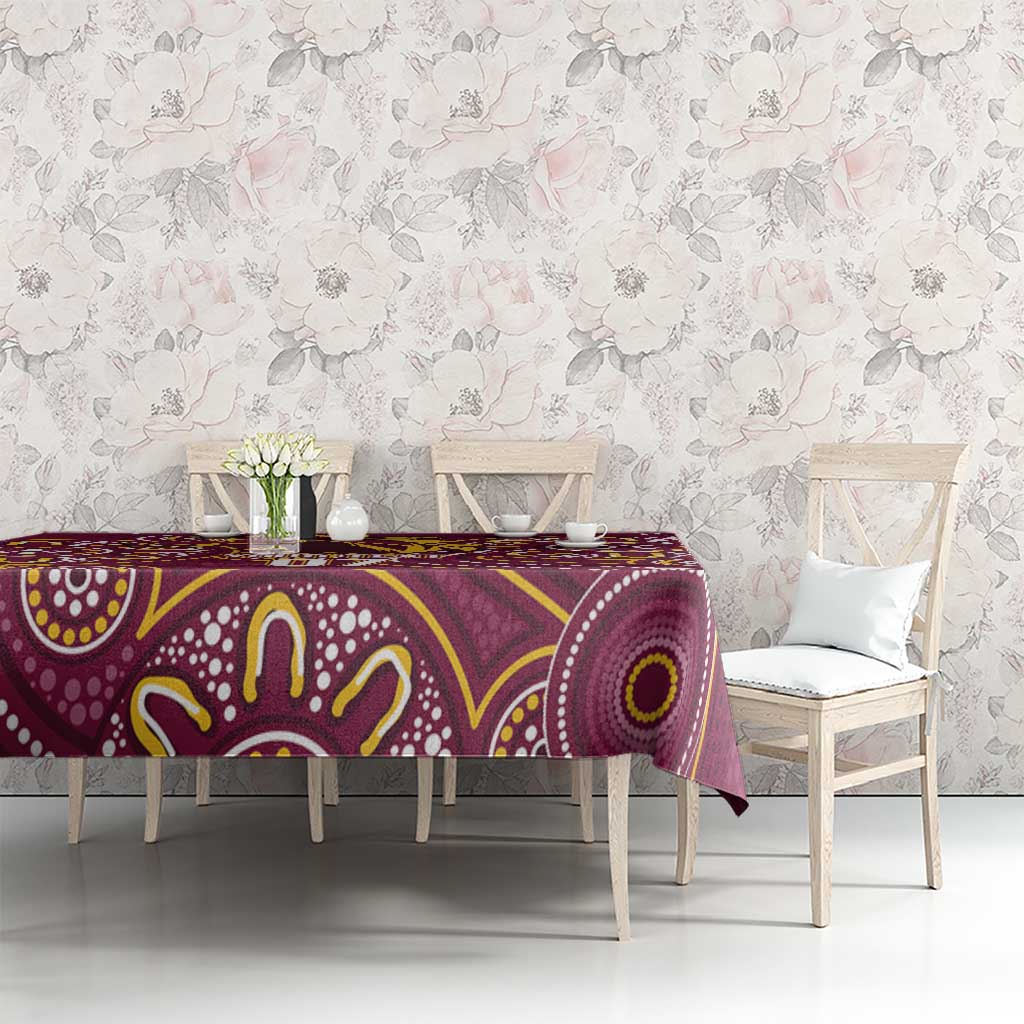 Brisbane Rugby NRL Custom Indigenous Tablecloth The Mighty Broncos - Aussie Hoodie