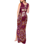 Brisbane Rugby NRL Custom Indigenous Tank Maxi Dress The Mighty Broncos - Aussie Hoodie