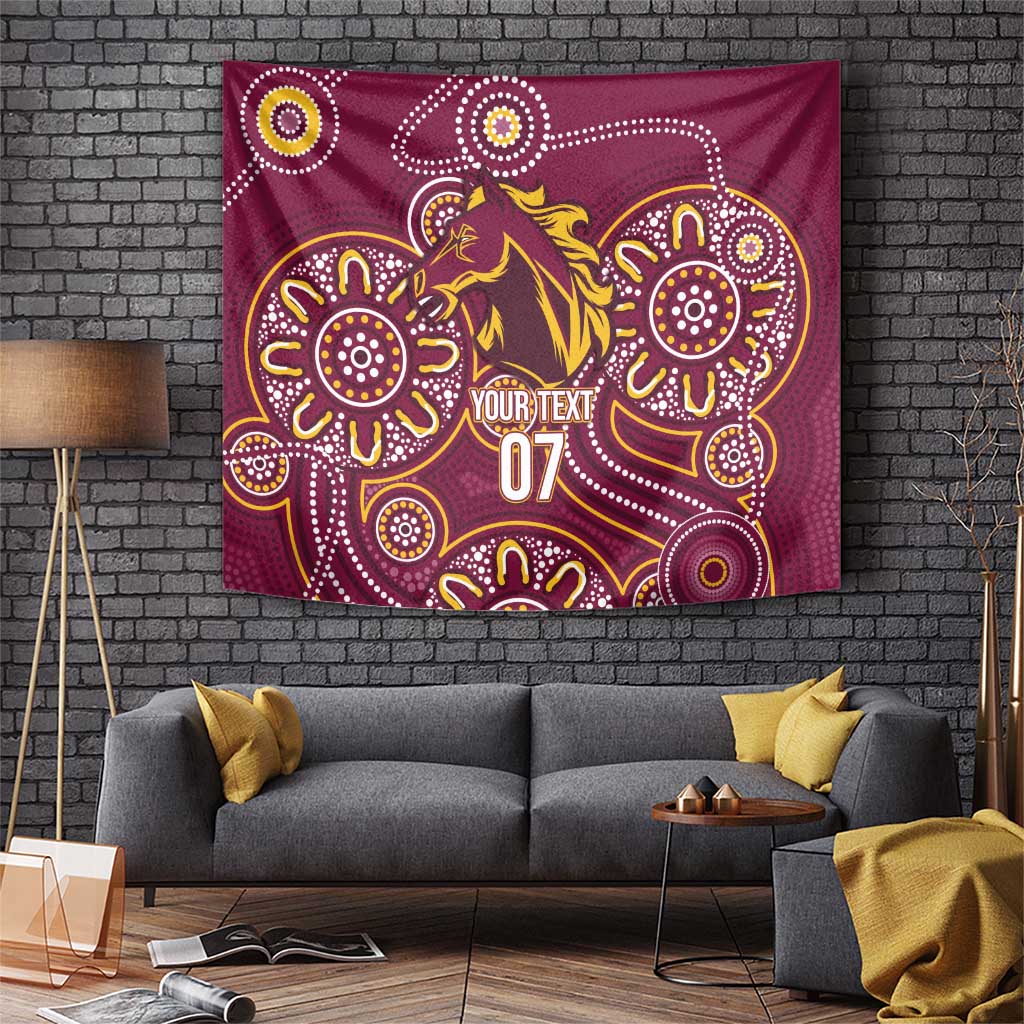 Brisbane Rugby NRL Custom Indigenous Tapestry The Mighty Broncos - Aussie Hoodie