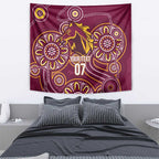 Brisbane Rugby NRL Custom Indigenous Tapestry The Mighty Broncos - Aussie Hoodie