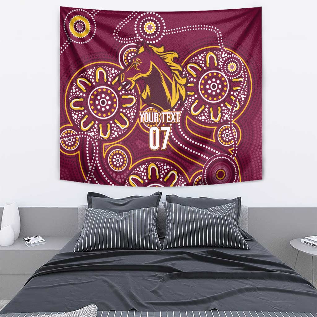 Brisbane Rugby NRL Custom Indigenous Tapestry The Mighty Broncos - Aussie Hoodie