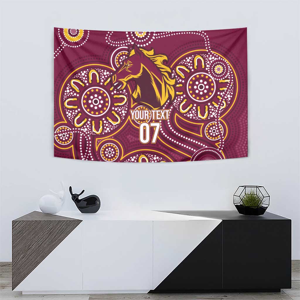Brisbane Rugby NRL Custom Indigenous Tapestry The Mighty Broncos - Aussie Hoodie