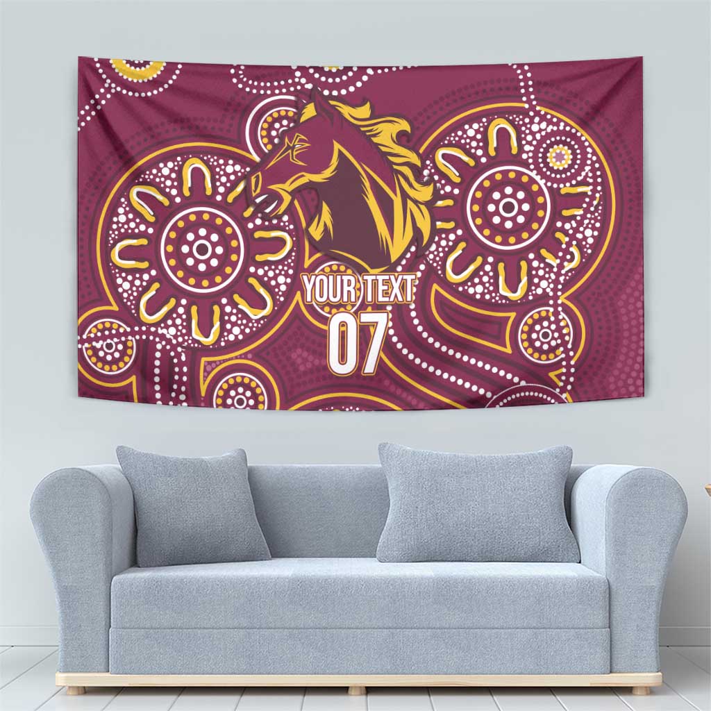 Brisbane Rugby NRL Custom Indigenous Tapestry The Mighty Broncos - Aussie Hoodie
