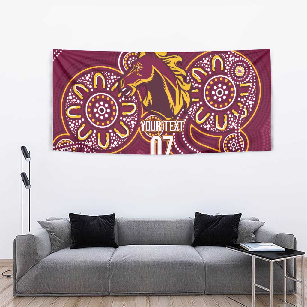 Brisbane Rugby NRL Custom Indigenous Tapestry The Mighty Broncos - Aussie Hoodie