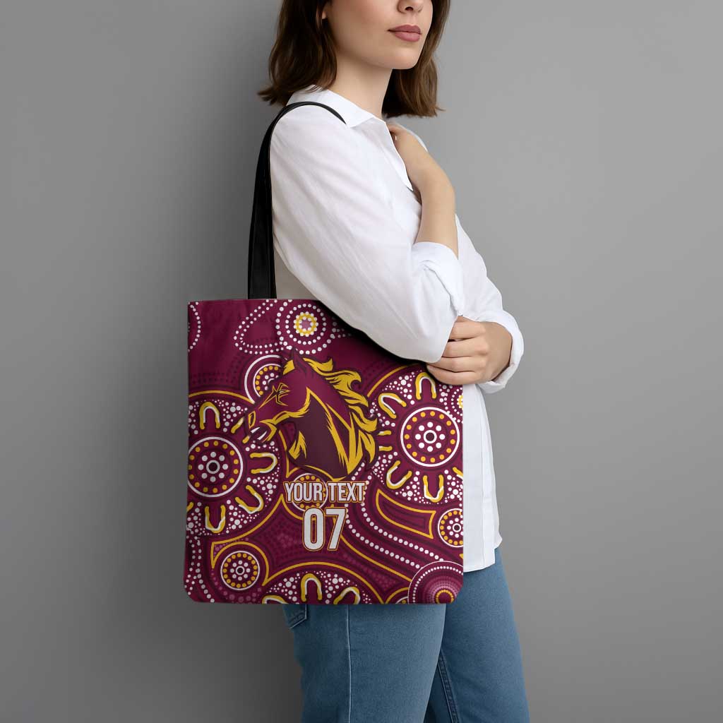 Brisbane Rugby NRL Custom Indigenous Tote Bag The Mighty Broncos - Aussie Hoodie