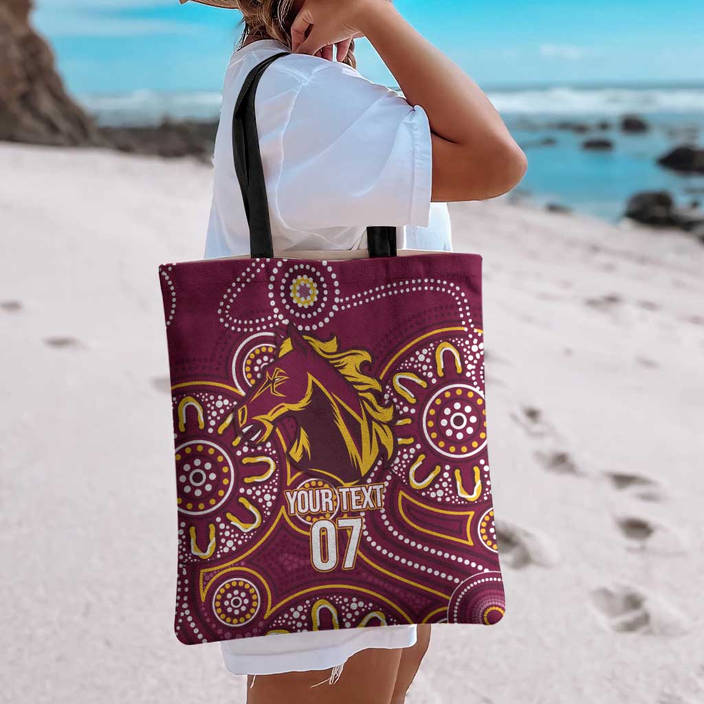 Brisbane Rugby NRL Custom Indigenous Tote Bag The Mighty Broncos - Aussie Hoodie