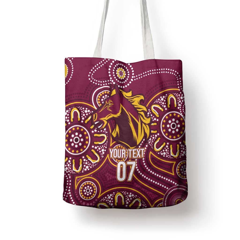 Brisbane Rugby NRL Custom Indigenous Tote Bag The Mighty Broncos - Aussie Hoodie