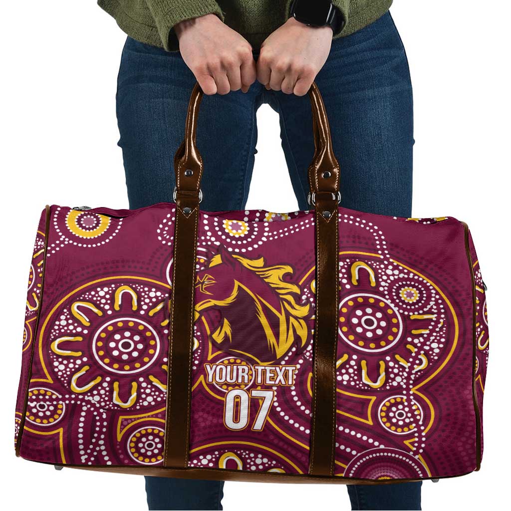 Brisbane Rugby NRL Custom Indigenous Travel Bag The Mighty Broncos - Aussie Hoodie