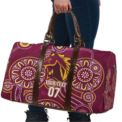 Brisbane Rugby NRL Custom Indigenous Travel Bag The Mighty Broncos - Aussie Hoodie