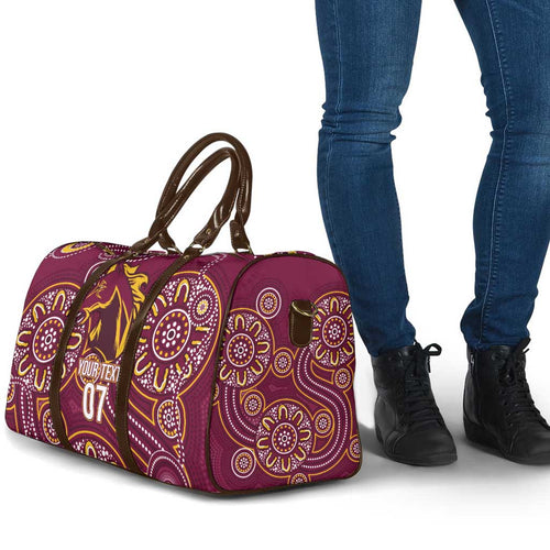 Brisbane Rugby NRL Custom Indigenous Travel Bag The Mighty Broncos - Aussie Hoodie