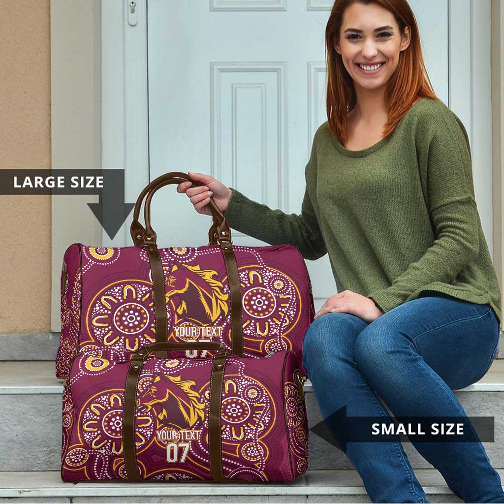 Brisbane Rugby NRL Custom Indigenous Travel Bag The Mighty Broncos - Aussie Hoodie