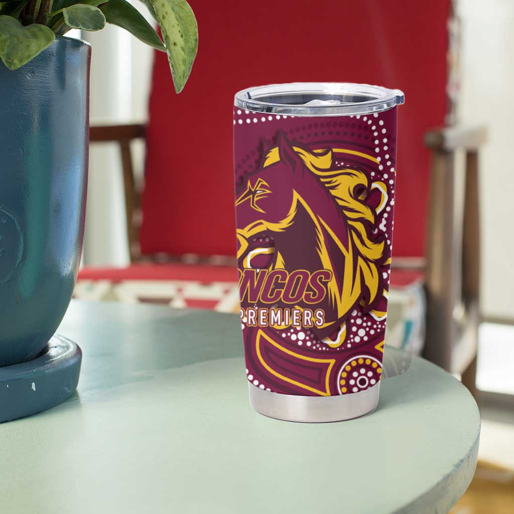 Brisbane Rugby NRL Custom Indigenous Tumbler Cup The Mighty Broncos - Aussie Hoodie