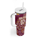 Brisbane Rugby NRL Custom Indigenous Tumbler With Handle The Mighty Broncos - Aussie Hoodie