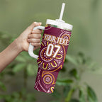 Brisbane Rugby NRL Custom Indigenous Tumbler With Handle The Mighty Broncos - Aussie Hoodie