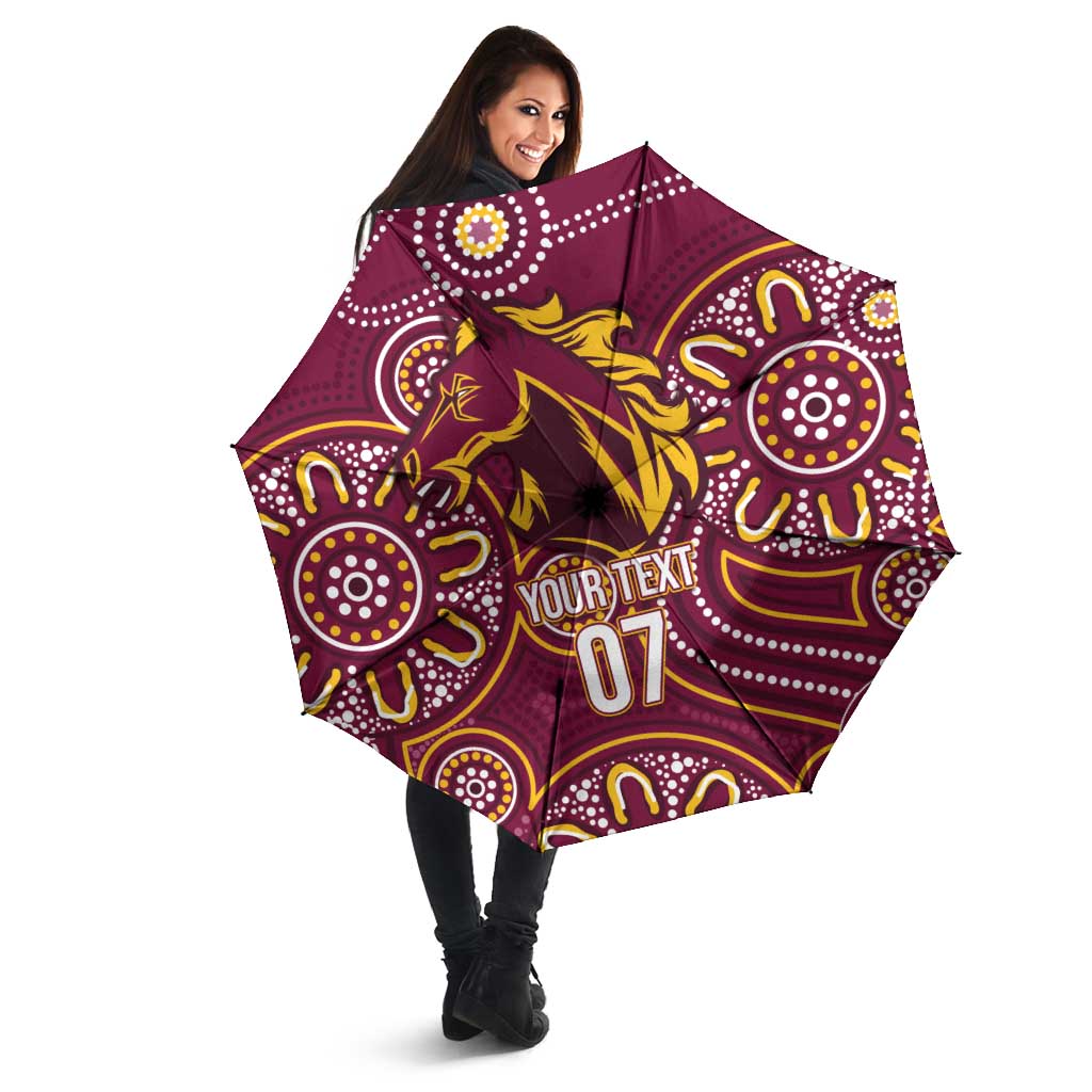 Brisbane Rugby NRL Custom Indigenous Umbrella The Mighty Broncos - Aussie Hoodie