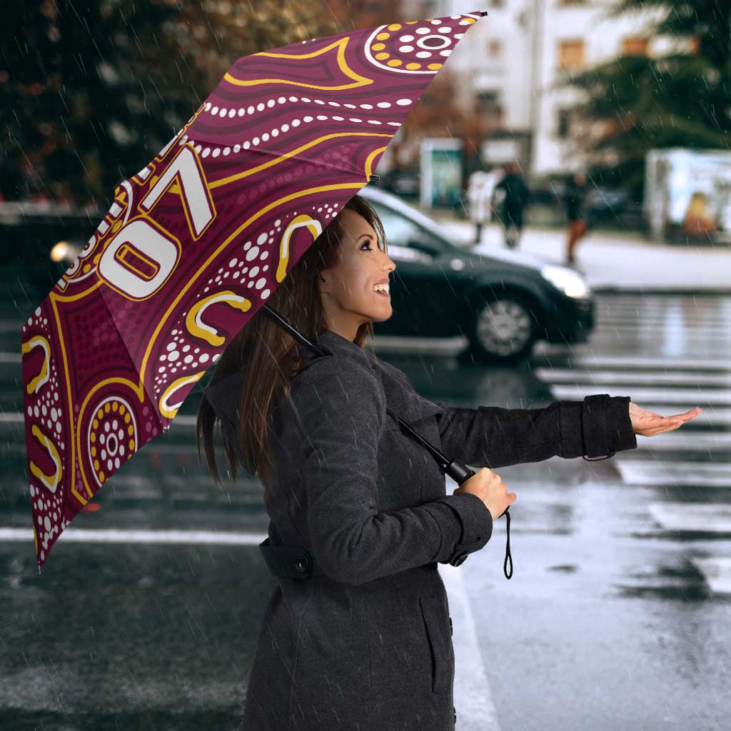Brisbane Rugby NRL Custom Indigenous Umbrella The Mighty Broncos - Aussie Hoodie