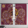 Brisbane Rugby NRL Custom Indigenous Window Curtain The Mighty Broncos - Aussie Hoodie