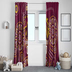 Brisbane Rugby NRL Custom Indigenous Window Curtain The Mighty Broncos - Aussie Hoodie