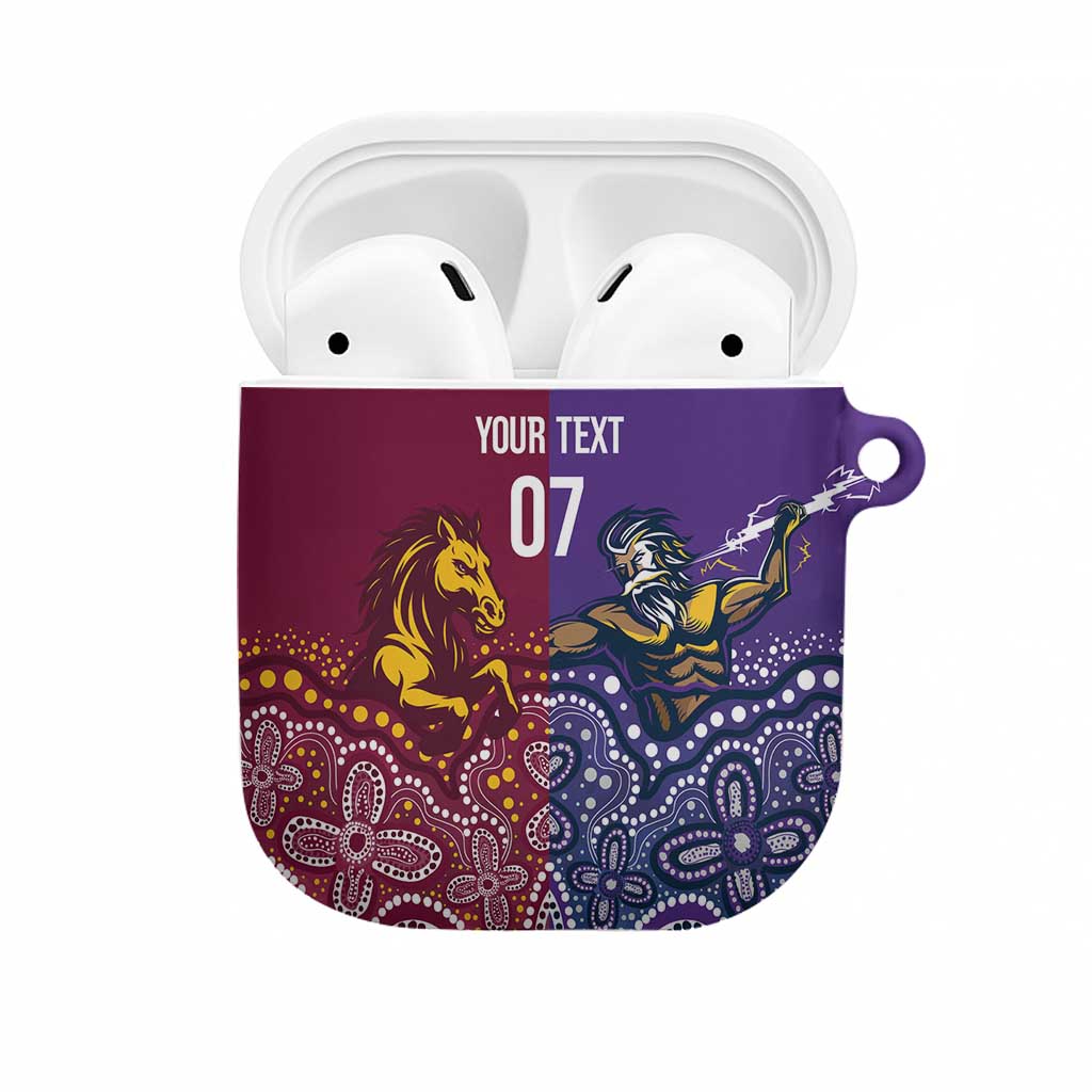 Broncos Vs Storm Rugby NRL Custom Indigenous AirPods Case Fight To The Last - Aussie Hoodie